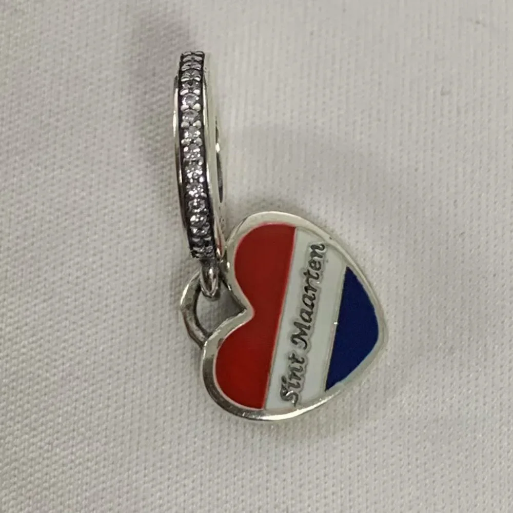Pandora Sint Maarten Exclusive Dangle Charm Pendant, S925 Silver Jewelry